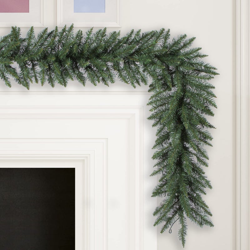 Vickerman 9' Camdon Fir Artificial Christmas Garland - Unlit - Faux Holiday Garland - Indoor Seasonal Home Decor - Reliable and Durable - Realistic Garland for Mantle or Staircase - Image 4